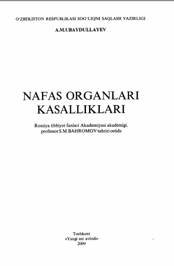 Nafas organlari kasalliklari