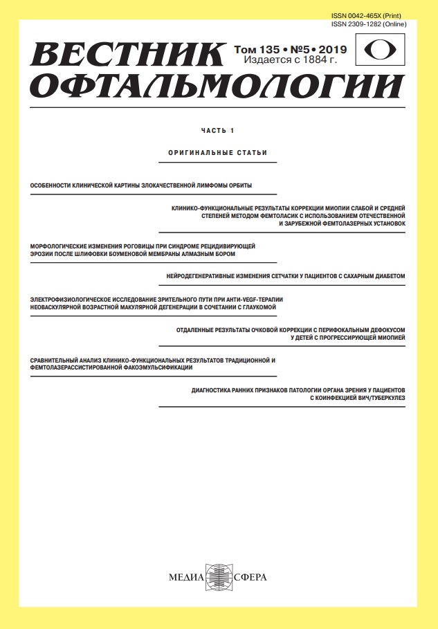 Вестник офтальмологии том-135  №-5