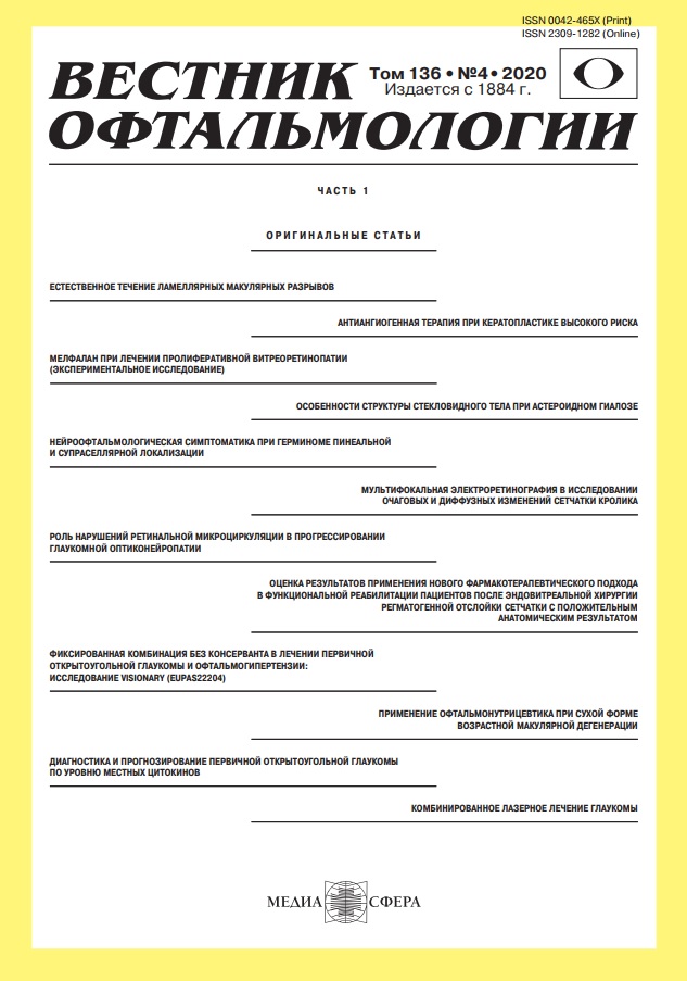 Вестник офтальмологии том-136  №-4