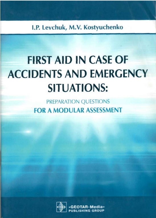  First aid in case accidtnts and emergency situations 