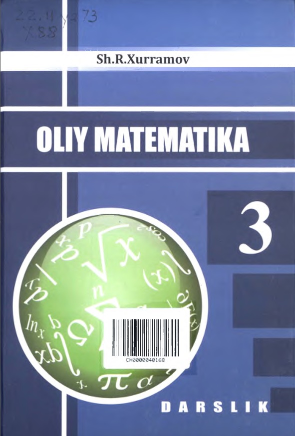 Oliy matematika 3 qism