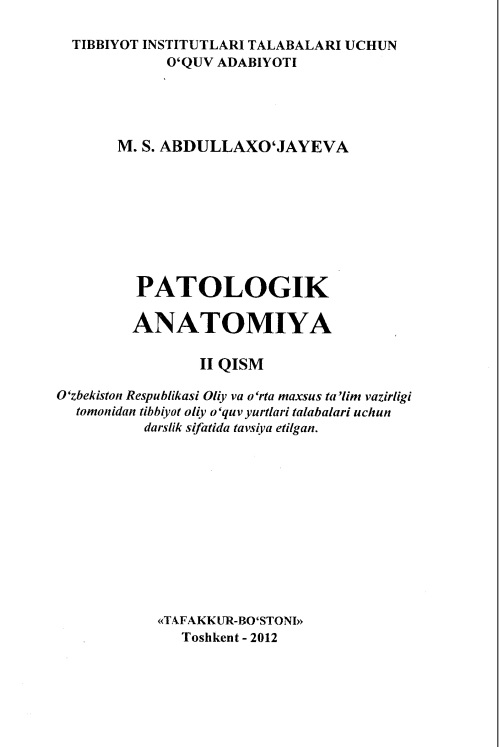 Patologik anatomiya 2-qism