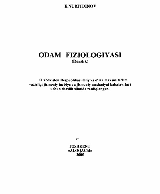 Odam fiziologiyasi