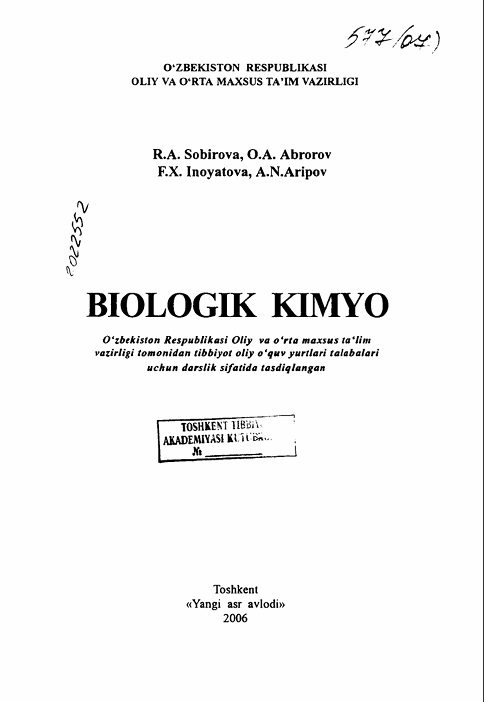 Biologik kimyo