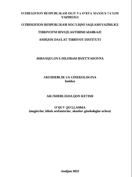Akusherlikda qon ketish