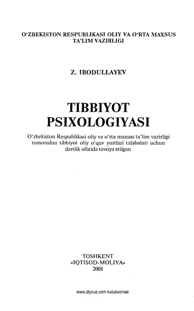Tibbiyot psixoligiyasi