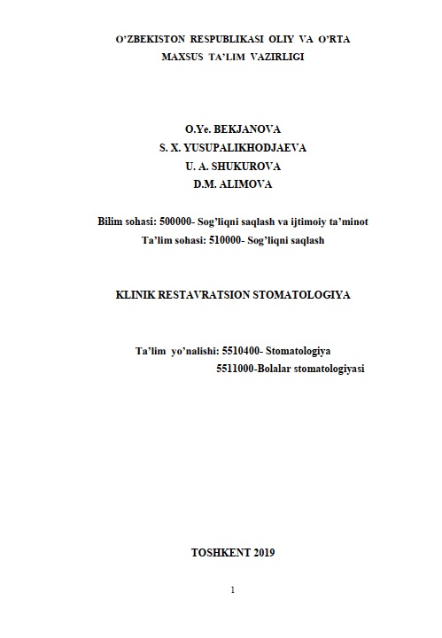 Klinik restavratsion stomatologiya