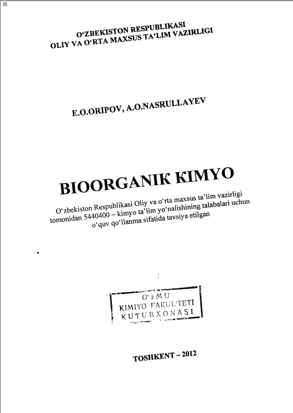Bioorganik kimyo