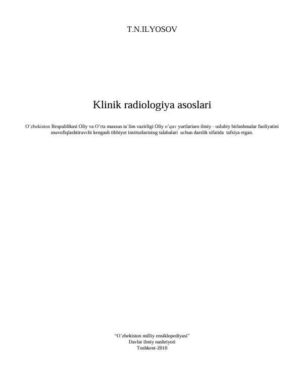 Klinik radiologiya asoslari