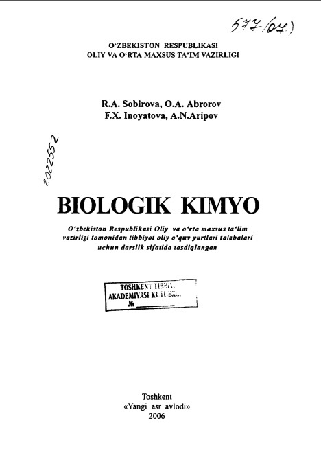 Biologik kimyo