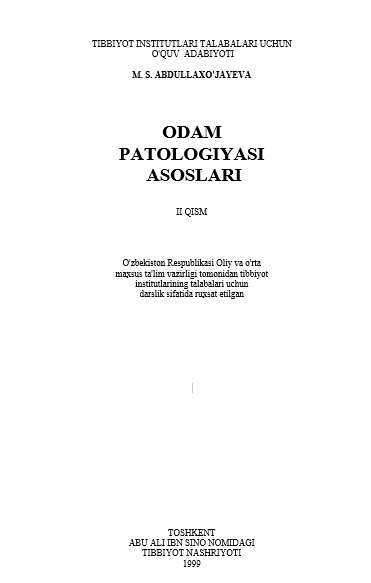 Odam patologiyasi  asoslari  2-qism