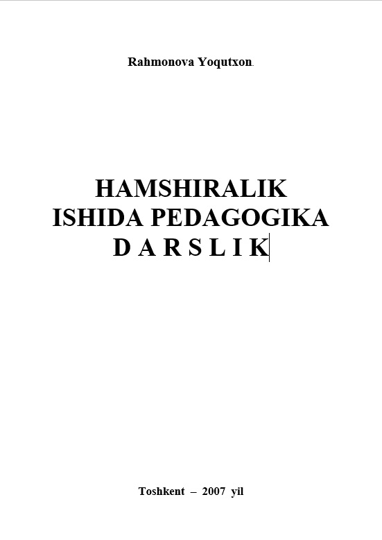 Hamshiralik ishida pedagogika
