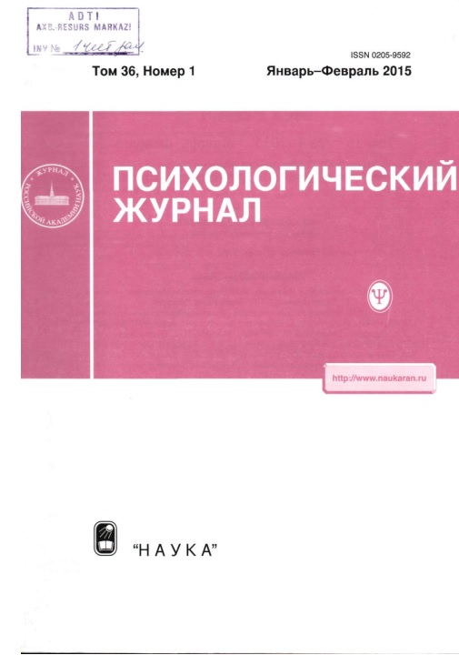 Психологический журнал