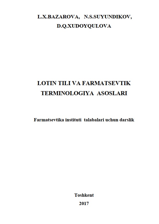 Lotin tili va farmatsevtik terminologiya asoslari