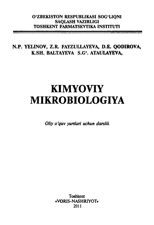 Kimyoviy mikrobiologiya