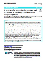 A workflow for streamlined acquisition and correlation of serial regions of interest in array tomography