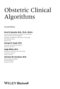 Obstetric Clinical  Algorithms