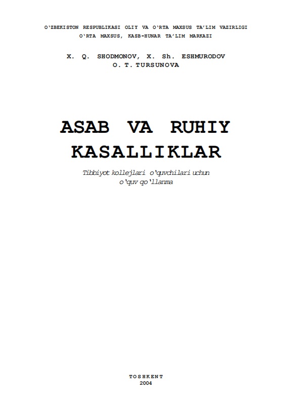 Asab va ruhiy kasalliklar