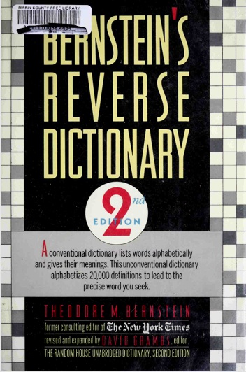Bernsten's reverse dictionary 2-edition