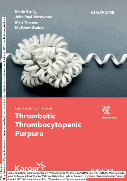 Fast facts for patients: thrombotic thrombocytopenic purpura