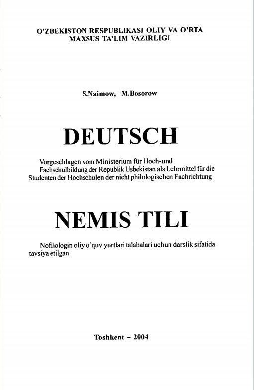 Deutsch. Nemis tili