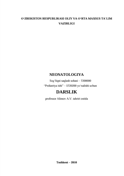 Neonatologiya