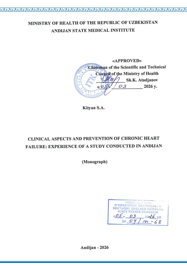 Clinical aspects and prevention of chronic heart failure experience of a study conducted in andijan