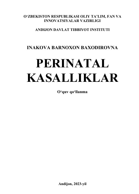 Perinatal kasalliklar