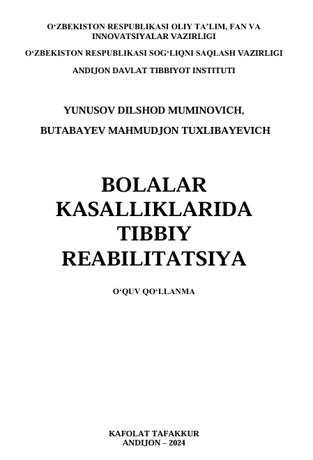 Bolalar kasalliklarida tibbiy reabilitasiya