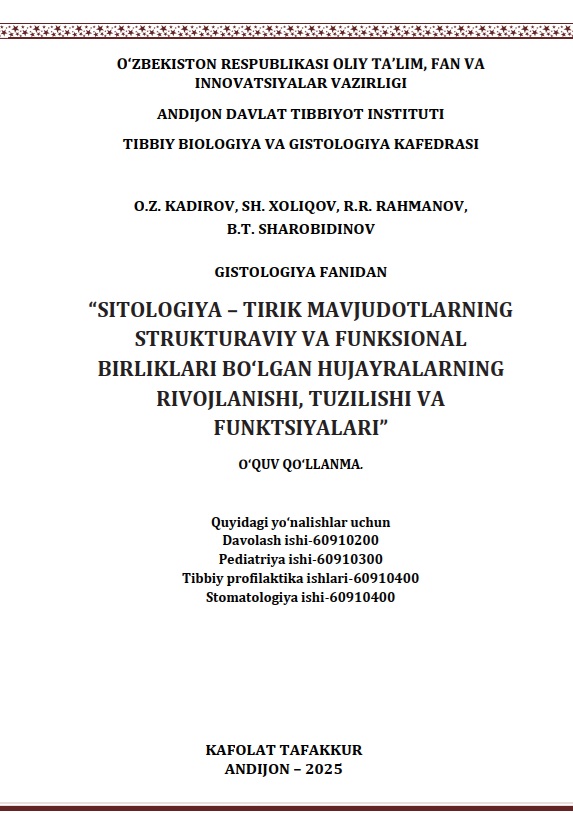 Sitologiya-tirik mavjudodlarning strukturaviy va funksional birliklari bo'lgan hujayralarning rivojlanishi tuzilishi   va funktsiyalari