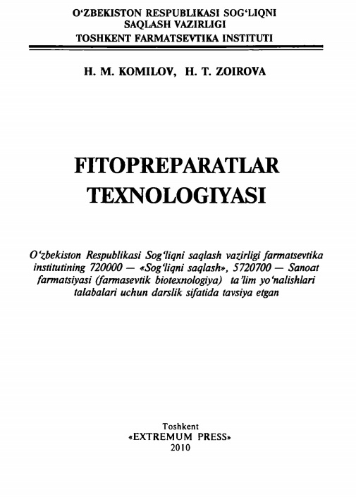 Fitopreparatlar texnologiyasi