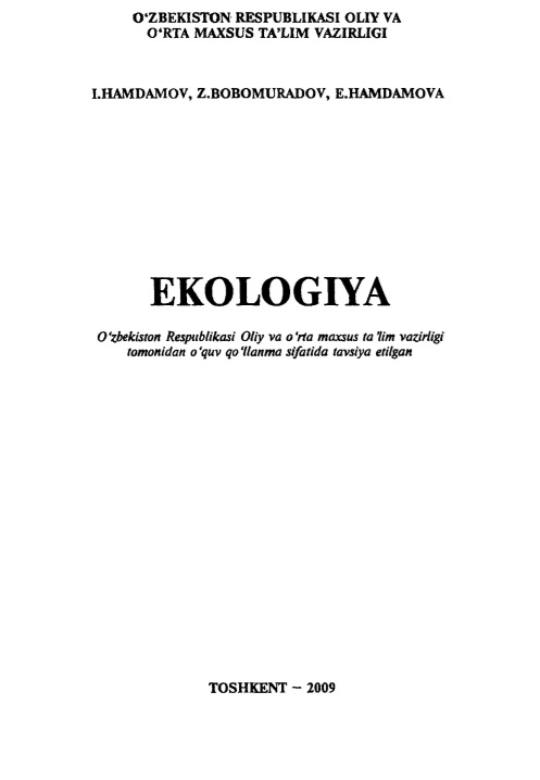 Ekologiya.