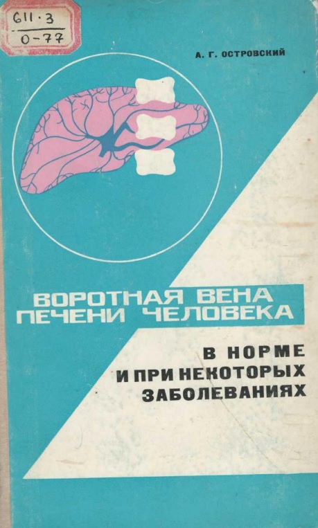 Воротная вена печени человека в норме и при некоторных заболеваниях