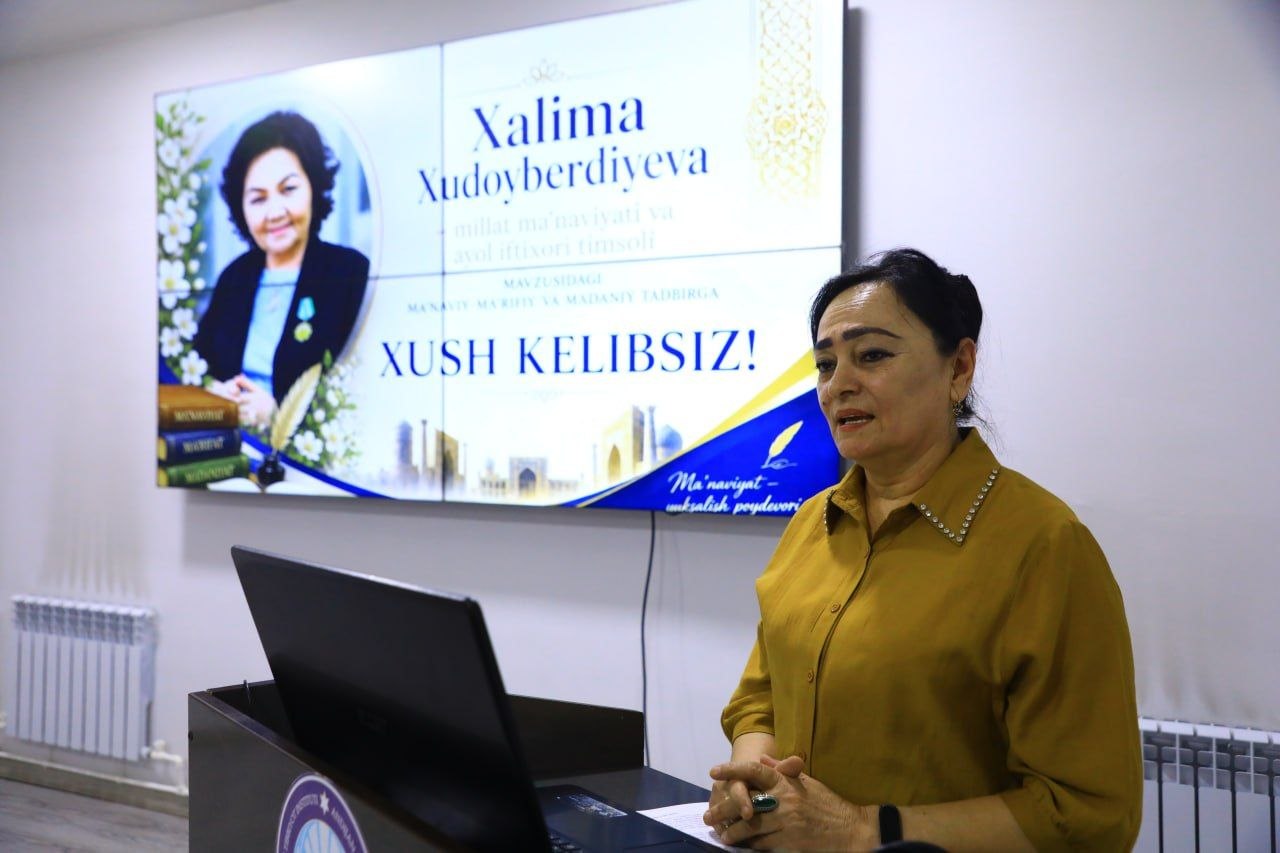 “Xalima Xudoyberdiyeva – millat ma’naviyati va ayol iftixori timsoli”