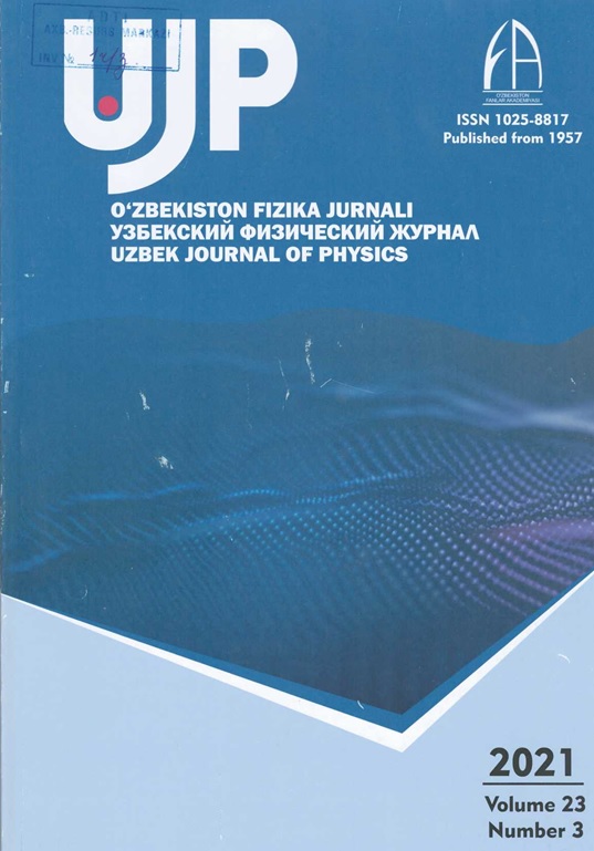 O'zbekiston fizika jurnali №-3